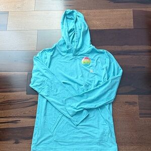 Hurley Teal Hooded Sweatshirt